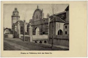Eingang zur Pleißenburg durch das Peters-Tor : Leipzig um 1800