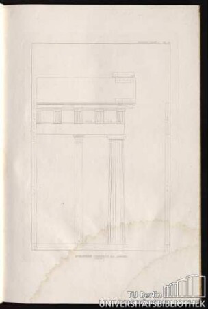 Liefg. I. Pl. IV. Dorischer Porticus zu Athen.