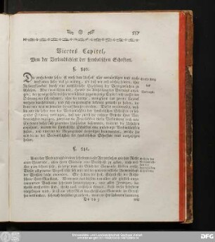 Viertes Capitel, Von der Verbindlichkeit der symbolischen Schriften.