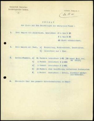 Zeichnungen der Akropolis-Vasen