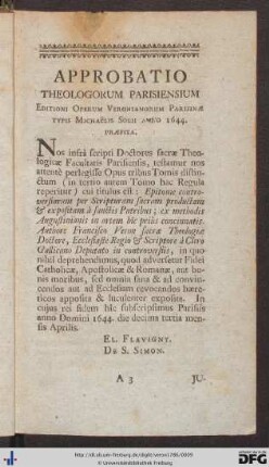 Approbatio; Judicium.
