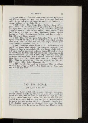 Cap. VIII. Donar.