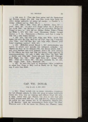 Cap. VIII. Donar.