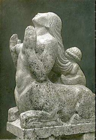 Fischer, Theodor; Reutlingen; Haus E. Gminder - Skulptur