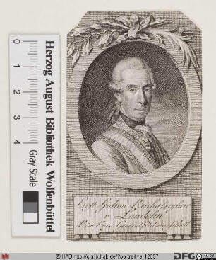 Bildnis Gideon Ernst von Laudon (Loudon, ursprüngl. Laudohn) (1759 Frhr.)