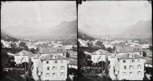 Panoramablick vom Monte San Salvatore auf Lugano-Paradiso