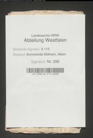 Pachtregister der Kommende Waldenburg.