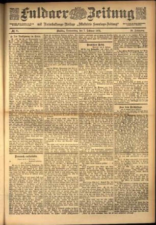 Ausgabe vom Donnerstag, den 07. Februar 1901.