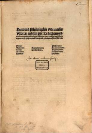 Summa philosophie naturalis