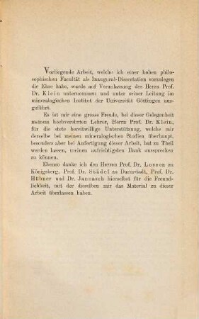 Krystallographische Untersuchung einiger organischen Verbindungen : Mit 1 Tafel. Inaug. Diss. d. Univ. Goettingen