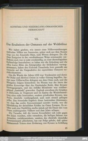 Aufstieg Und Niedergang Osmanischer Herrschaft