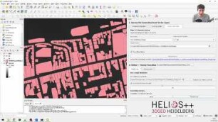 Simulation von Laserscanning mit AEOS, dem QGIS Plugin für HELIOS++