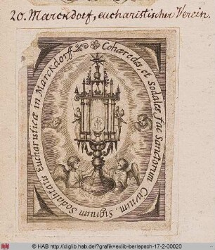 Exlibris des Eucharistischen Vereins Marckdorf