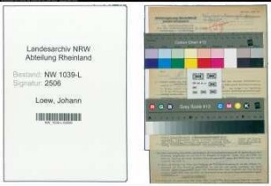 Entnazifizierung Johann Loew , geb. 17.11.1891 (Vermessungsbeamter)