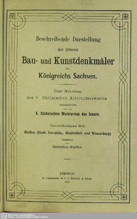 39: Meißen (Stadt, Vorstädte, Afrafreiheit und Wasserburg)