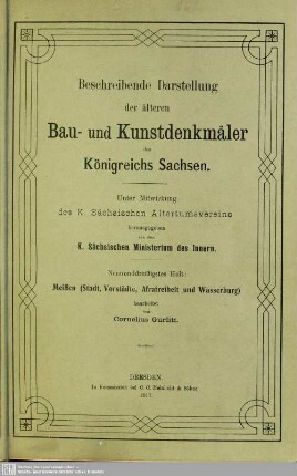 39: Meißen (Stadt, Vorstädte, Afrafreiheit und Wasserburg)