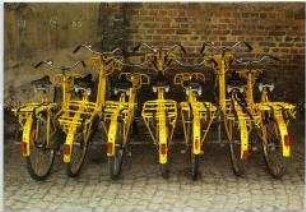 Postkarte aus der Serie Bikes/Fahrräder/Bicyclettes