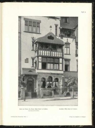 Tafel 1: Wohnhaus für Wien