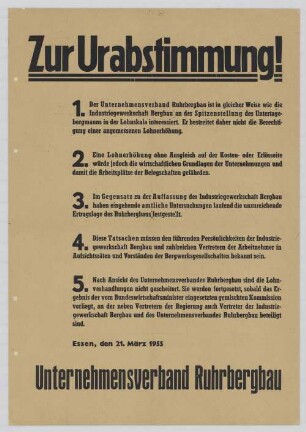 "Zur Urabstimmung!"