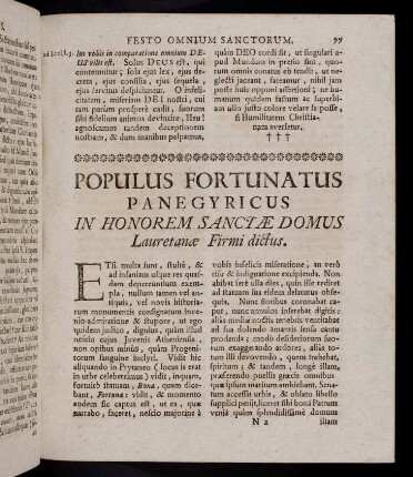 99-111, 8. Panegyricus in honorem Sanctae Domus Lauretanae dictus Firmi