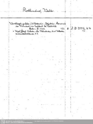 Rothmund, Walter