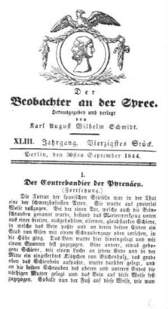 40. Stueck, 30. September 1844