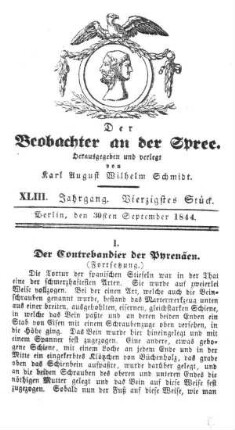 40. Stueck, 30. September 1844