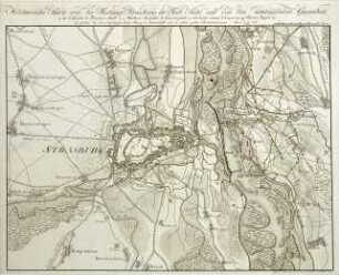 WHK 32 Krieg mit Frankreich 1792-1805: Militärische Karte von Straßburg, Kehl und Umgebung, 1797