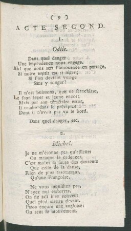 Acte Second
