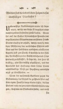 Welches sind die bedenklichen Folgen dieses überflüßigen Blutflusses?