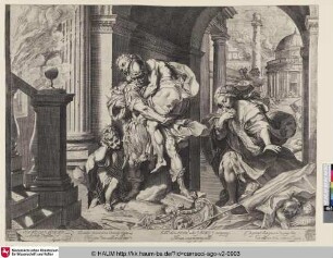 [Enée sauvant Anchise; Aeneas flieht mit seiner Familie aus Troja]