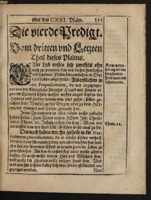 Die vierde Predigt.