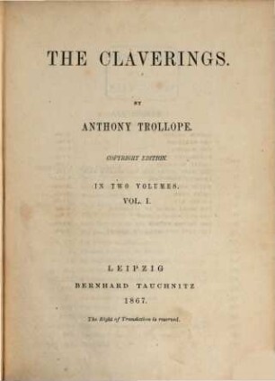 The Claverings, 1