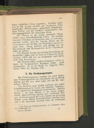 V. Die Verdauungsorgane.