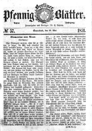 No. 57, Sonnabend,den 10. Mai