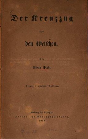 Der Kreuzzug gegen den Welschen