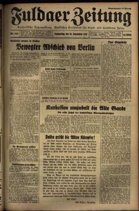 Ausgabe vom Donnerstag, den 30. September 1937.