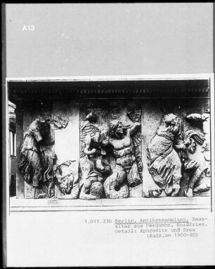 Nordfries: Gigantenkampf mit Aphrodite und Eros