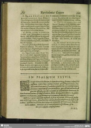 In Psalmum XXXVII. Psalmus XXXVII.