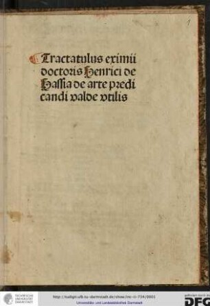 Tractatulus de arte praedicandi