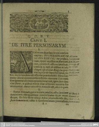 Caput I. De Iure Personarum