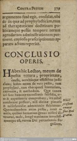 CONCLUSIO OPERIS.