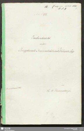 Grubenbericht von dem Berggebaeude Sonnenwirbel samt Holewein Fdg: - 18.7063 4.