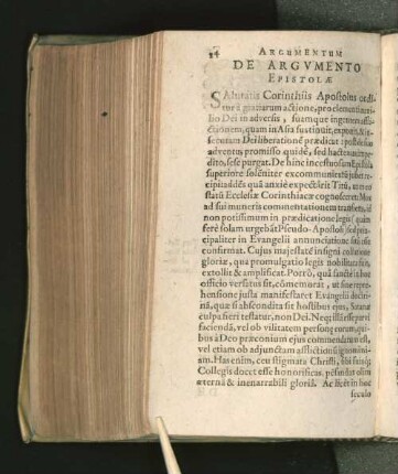 De Argvmento Epistolae