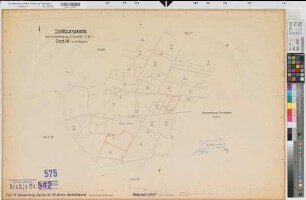 Mettingen (Mettingen), Flurbereinigung Schlickelde, Bl. 28 Schätzungskarte Recke Flur 8