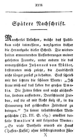 Spätere Nachschrift