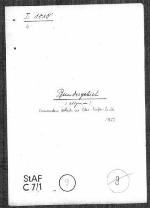 Zusammenstellung der Gemeinden östlich der Oder-Neiße-Linie