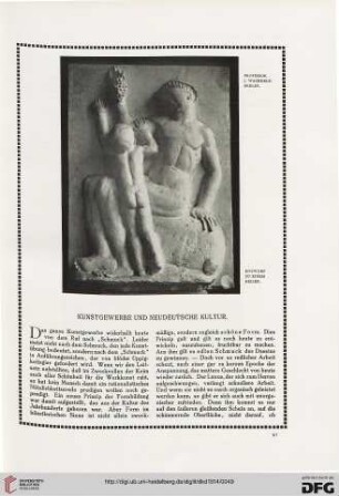 Kunstgewerbe und Neudeutsche Kultur