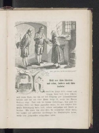 Nicht nur schön schreiben und reden, sondern auch schön handeln!