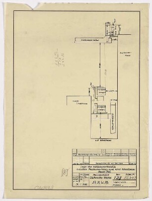 Lage der Kühlwasserkanäle zwischen Maschinenhaus und 100 kV Schalthaus, Neuer Teil